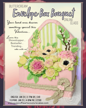 Buttercream Envelope Box Bouquet Online Class