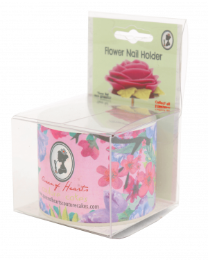 Plastic Flower Nail Holder - Pink