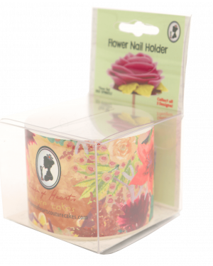 Plastic Flower Nail Holder - YELLOW