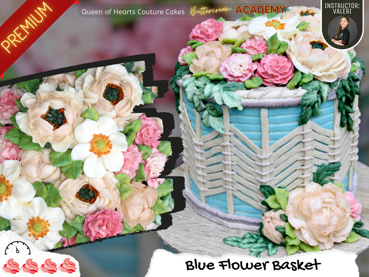 Blue Flower Basket