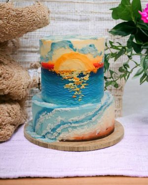 sunset cake