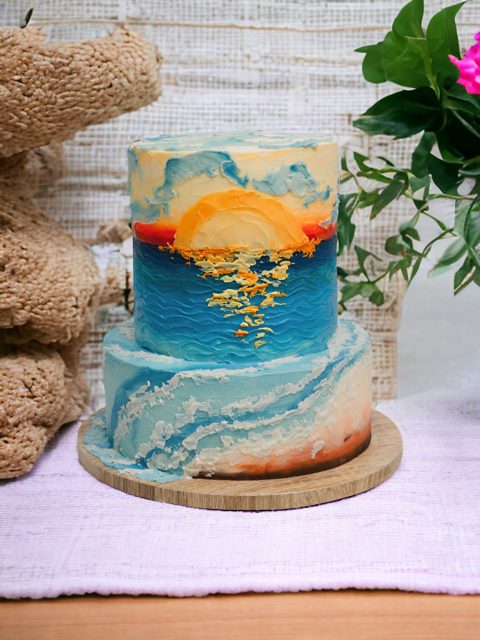 sunset cake