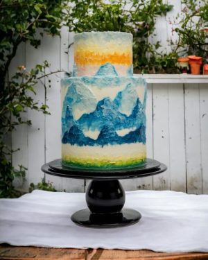 buttercrem palette knife painting