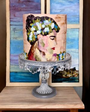 buttercream portrait cake