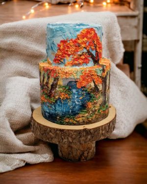 buttercrem palette knife painting